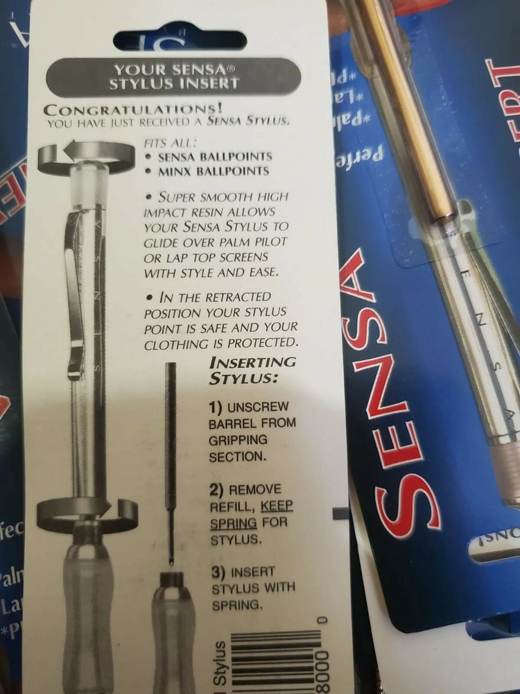 12 PK Sensa Stylus Insert Refill ( ~ Note, This Is Not A Pen !! )