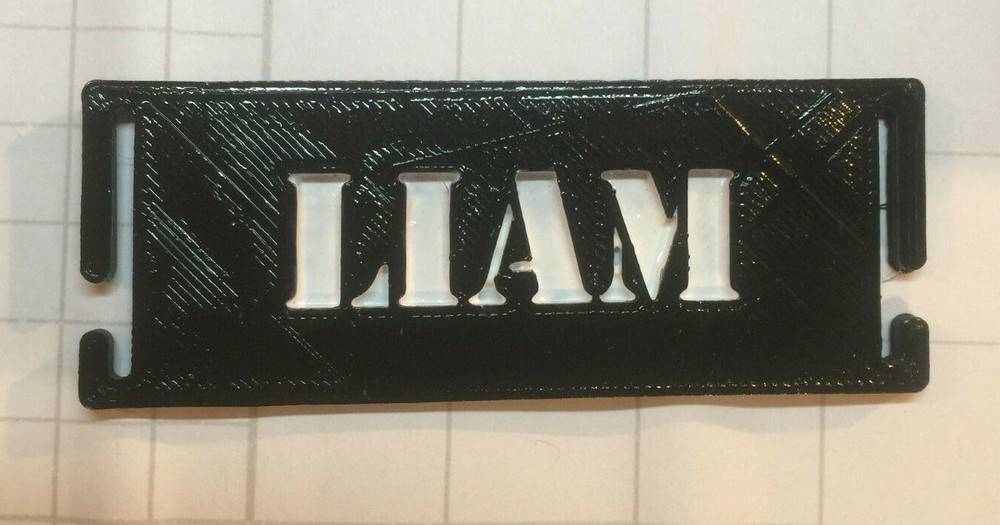 CUSTOM TEXT MOLLE TAGS 3d printed Airsoft