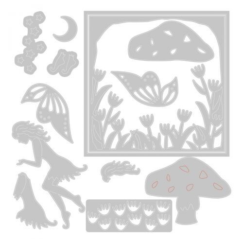 Sizzix "Fairy Scene" by Lisa Jones Thinlits Dies- 666018 MSRP $27