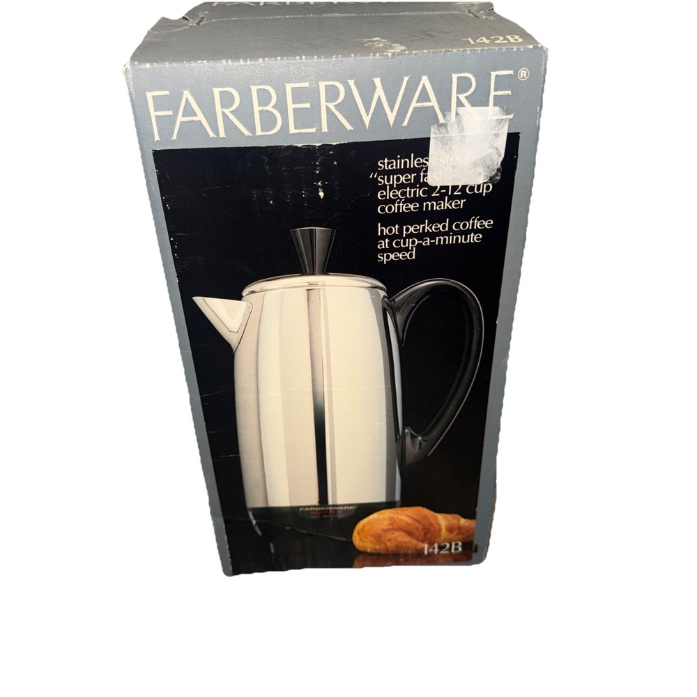 NEW Farberware Coffee Percolator 12 Cup Superfast #142B