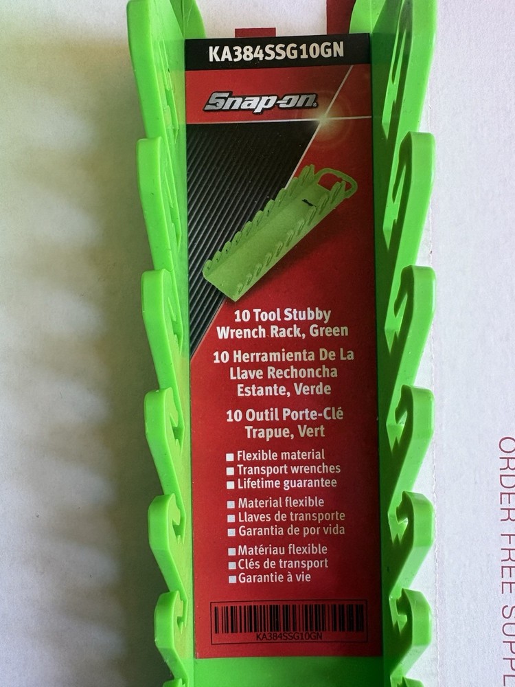 Snap-on Wrench Rack Set. Green Forward Set.