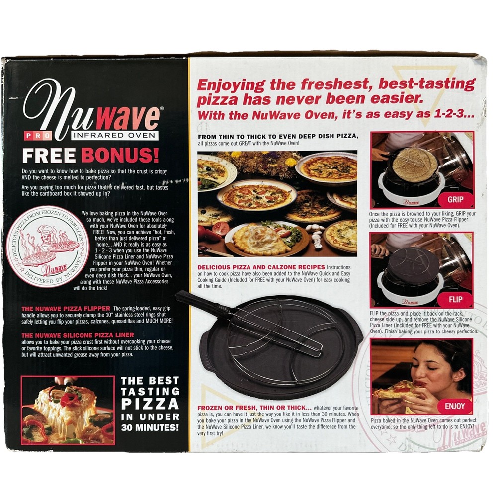 NuWave Infrared Oven Pro Plus Countertop Cooking System NEW w/Extender Ring READ