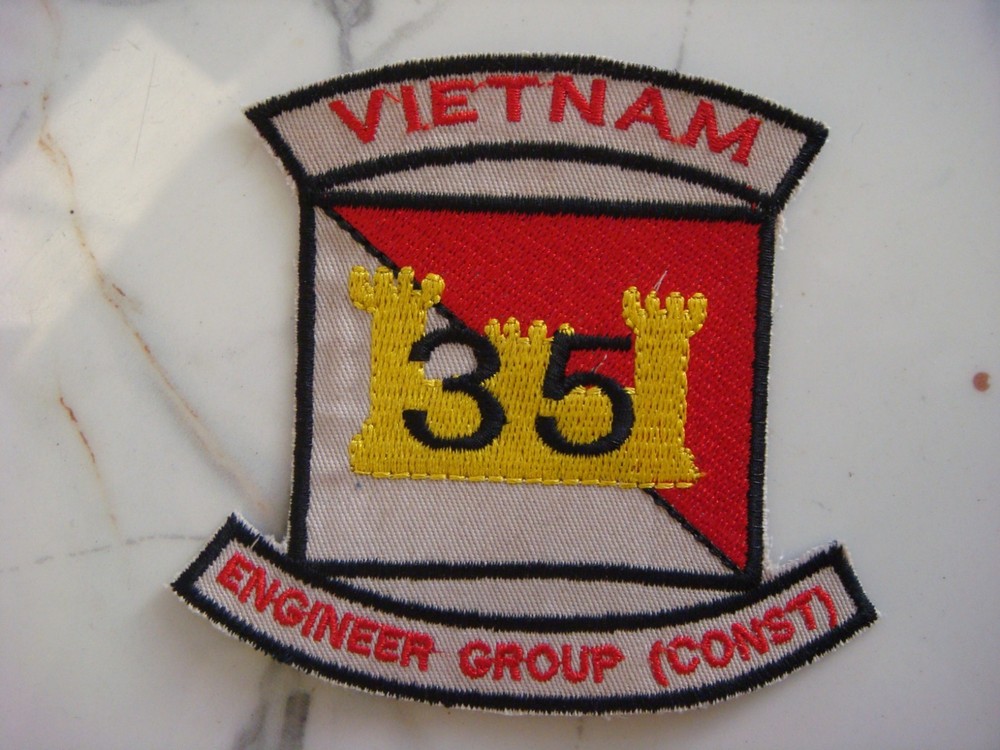 US ARMY 35th ENGINEER GROUP, VIETNAM WAR PATCH