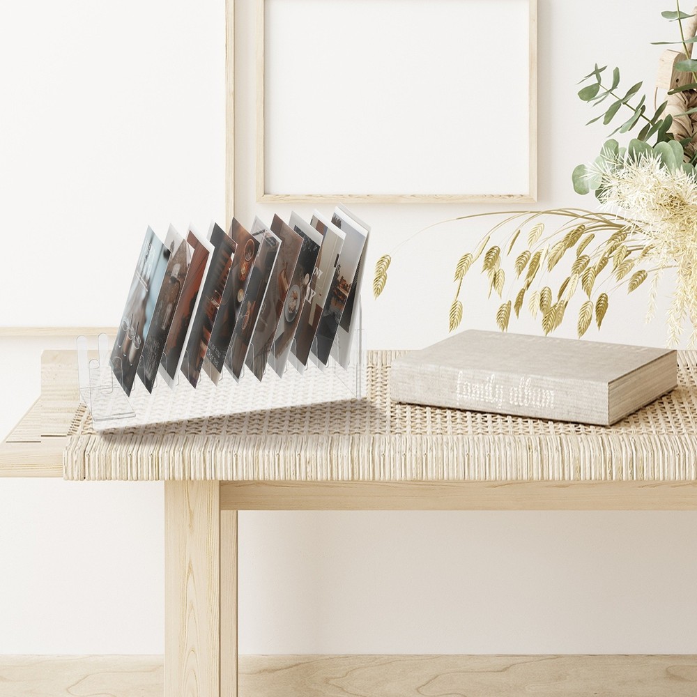 12-Tier 2Pack Clear Greeting Card Display Stand, Clear