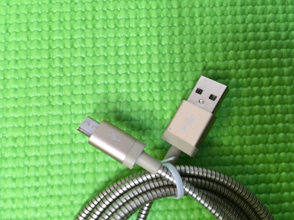 2x Blackweb USB Sync & Charge Cable With Micro-USB Connector 5ft Flexible Metal