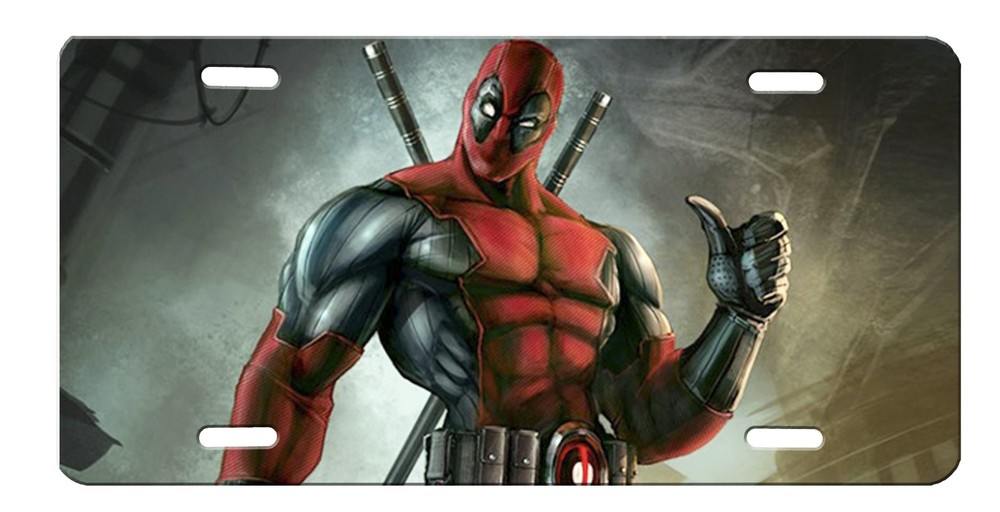 Dead Pool High Gloss Aluminum License Plate Deadpool