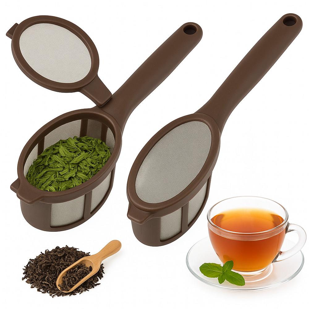 Reusable Coffee Tea Brew Stick Infuser – Single Cup Filter Spoon BPA-Free Mesh
