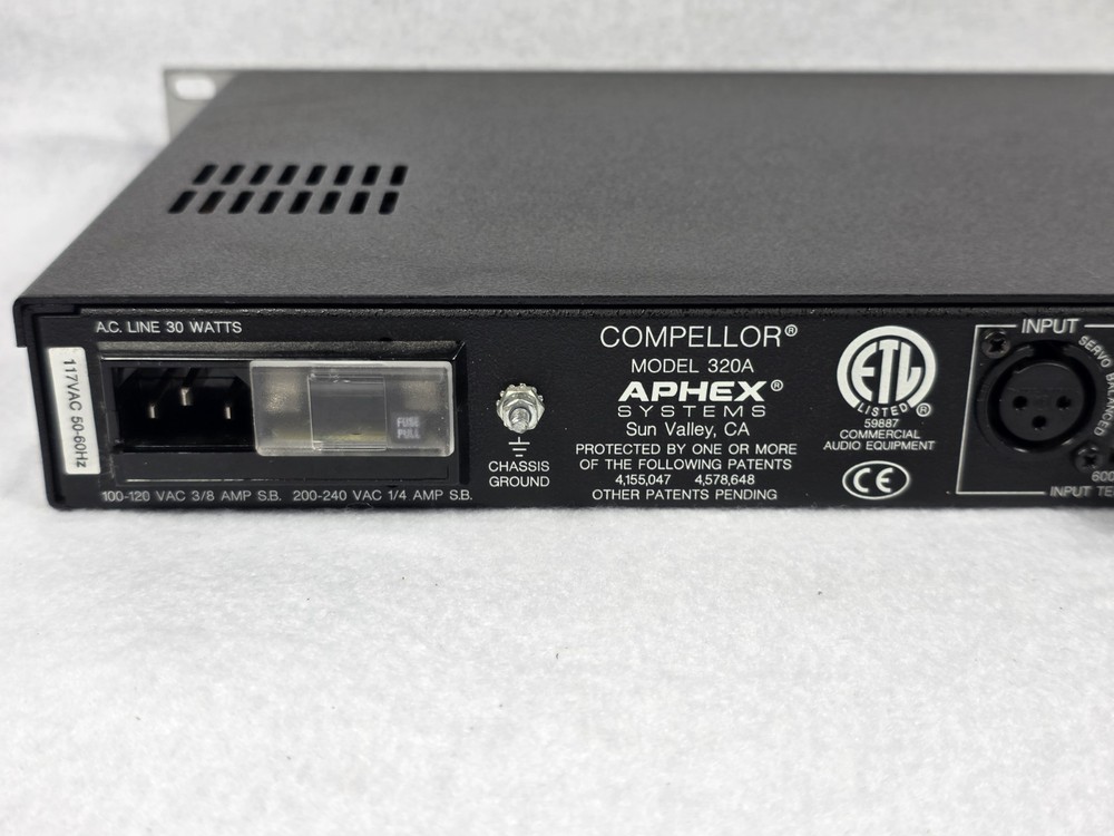 Aphex 320A COMPELLOR Dual Mono/Stereo Compressor - Leveler - Limiter