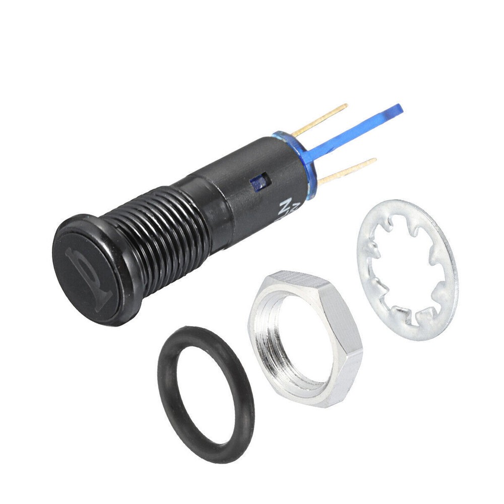 Car Boat 12mm LED Indicator Light Dash Dashboard Panel Warning Pilot Lamp