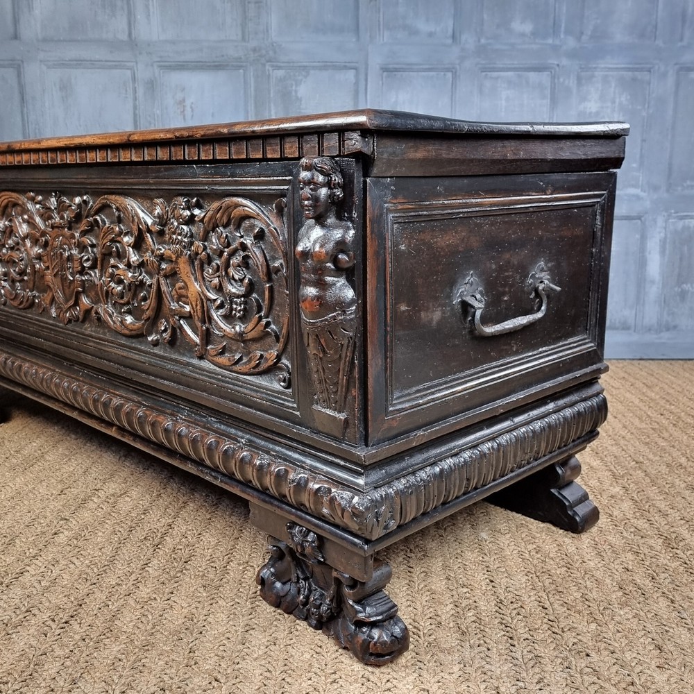 A late 16th - early 17th century Coffer.