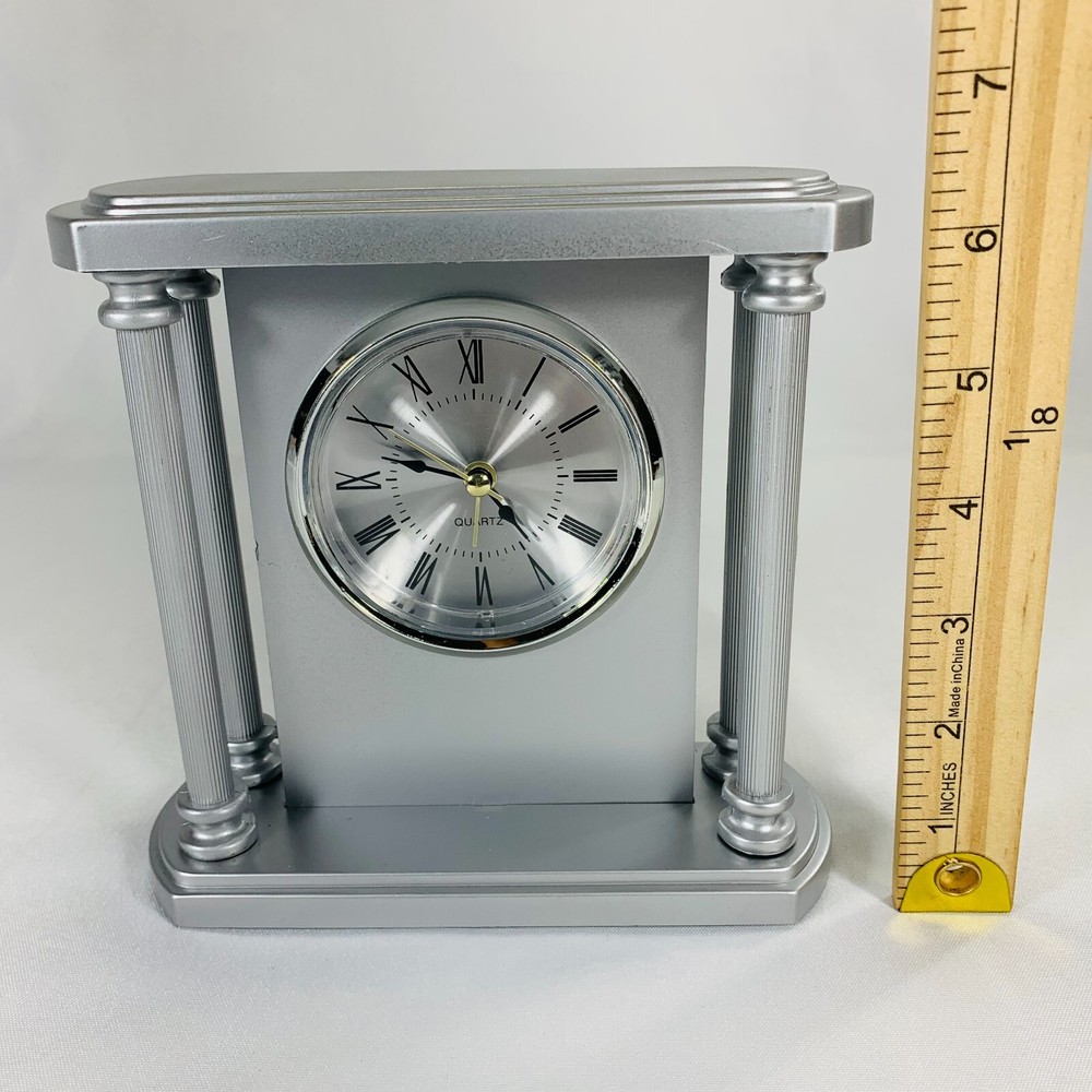 Quartz Pillar Clock Approx. 6.5” Inch