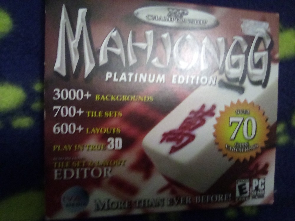 Mahjongg XP Platinum Edition (CD-Rom, 2004, Selectsoft)