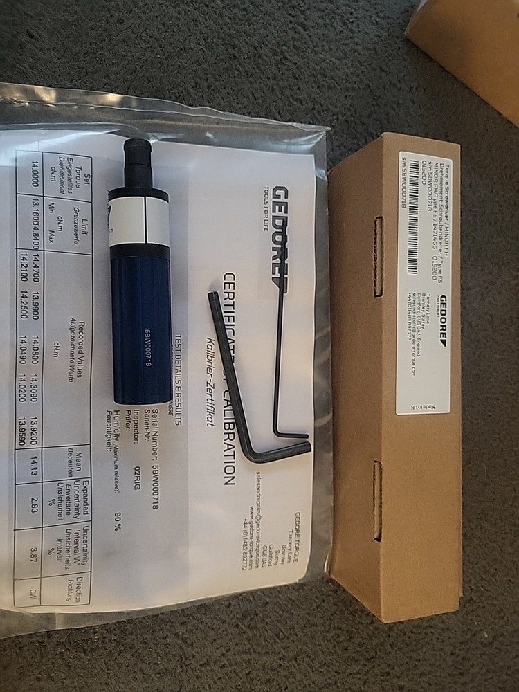 GEDORE Minor Fh Blue  Torque Screwdriver
