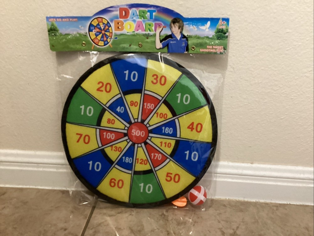 Dart board with Hook And Loop On Hands
