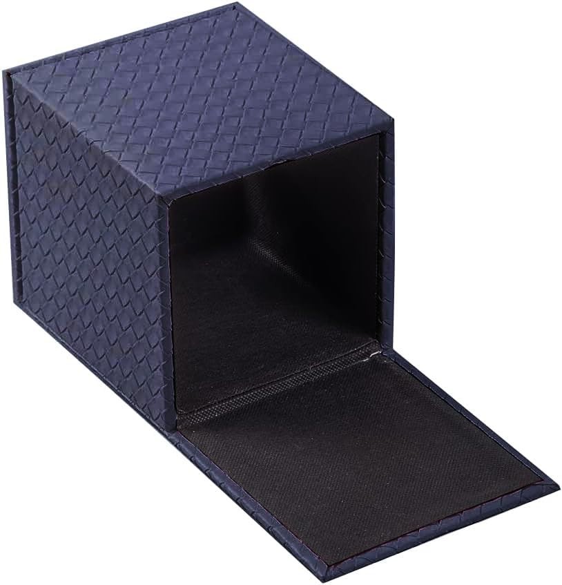 Artistic Navy Square Tissue Box Holder with Magnetic Closure - Versatile Decor