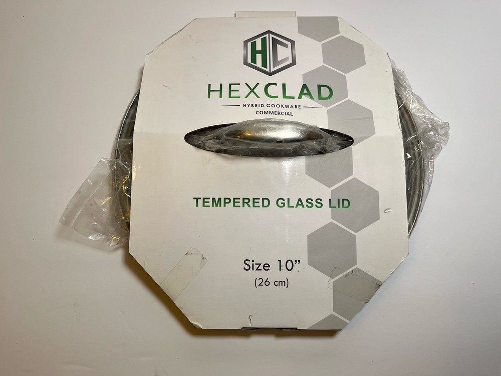 HexClad Tempered Glass Lid, 10-Inch - NEW