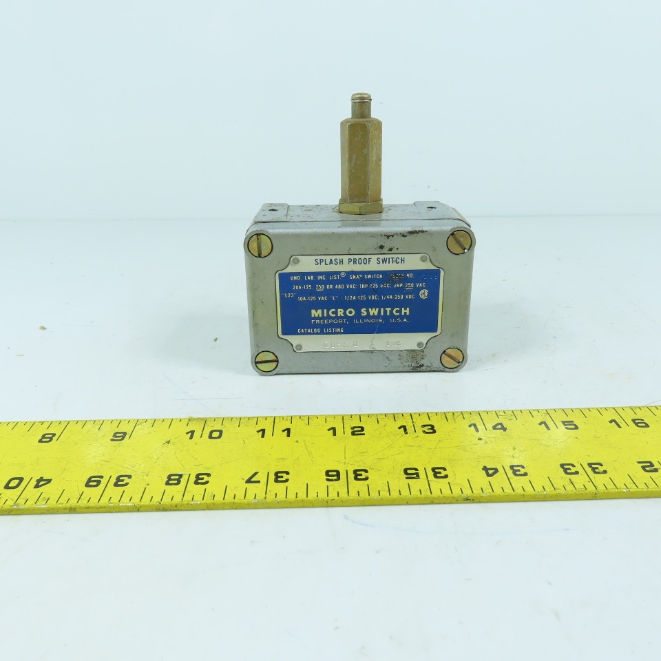 Micro Switch OPA-Q Splash Proof Snap Switch Plunger Actuator 20A 480V