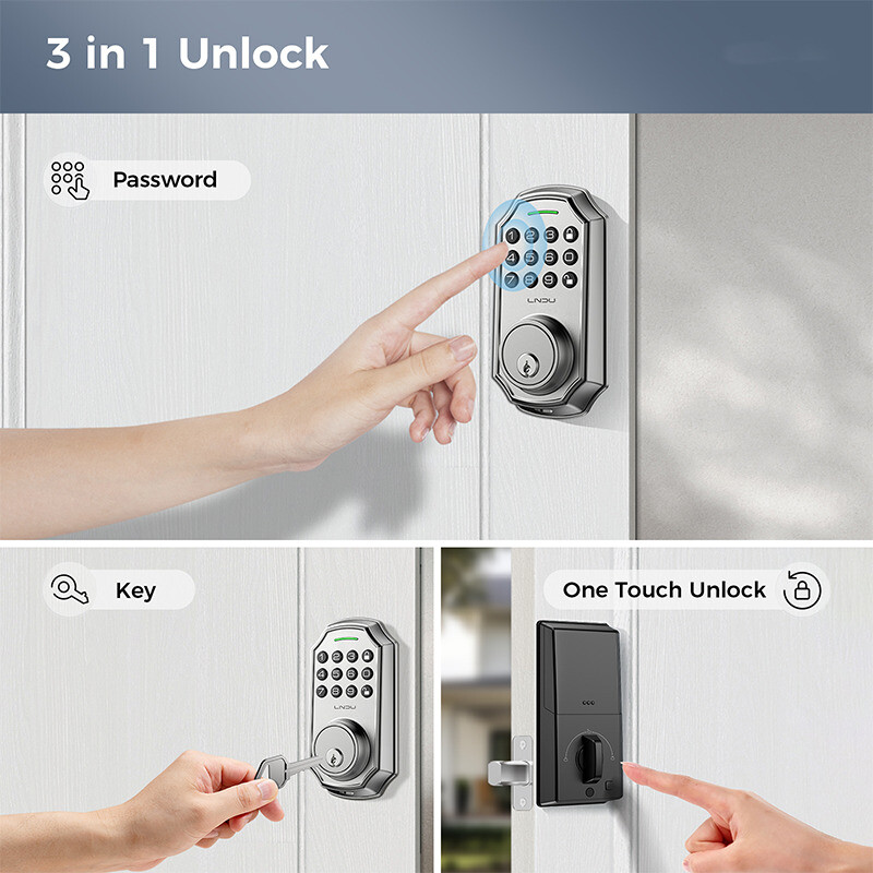 ARPHA Smart Security Keyless Entry Deadbolt Lock Set Combination Lock 100+ Codes