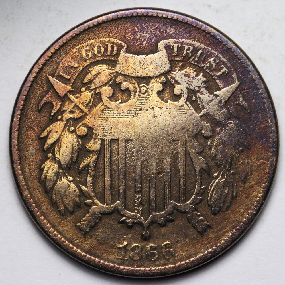 1866 Two Cent Piece VG E157 DCA