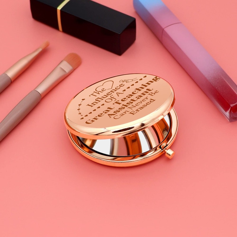 Teaching Assistant Gift for Women Appreciation Compact Makeup Mirror Teacher'...