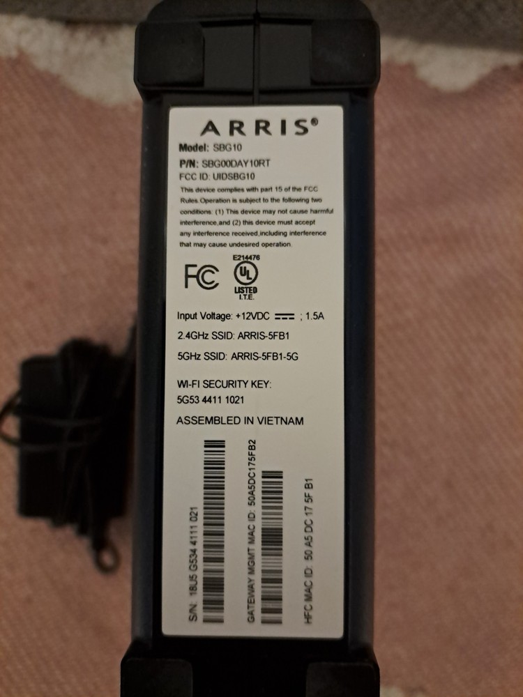 ARRIS Wi-Fi Router
