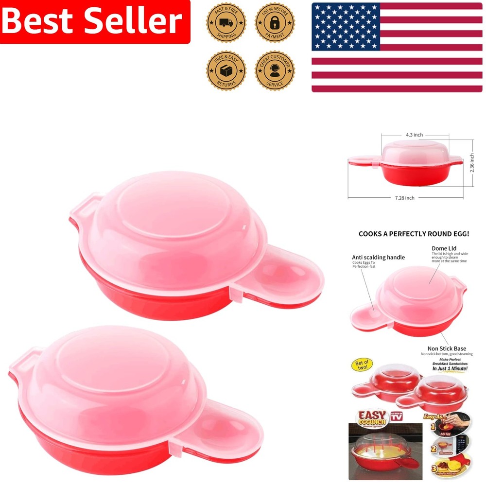 Compact Microwave Egg Maker - Quick, Non-Stick Cooking for Breakfast Lovers