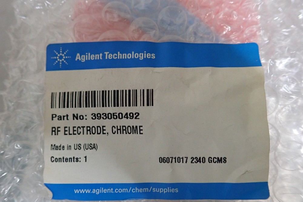 Agilent Technologies 393050492 RF Electrode, Chrome - NEW