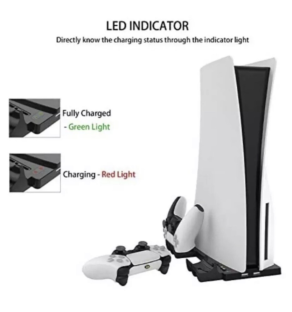 Charger Vertical Stand USB Hub For PS5 Controller 2 Docks IPlay