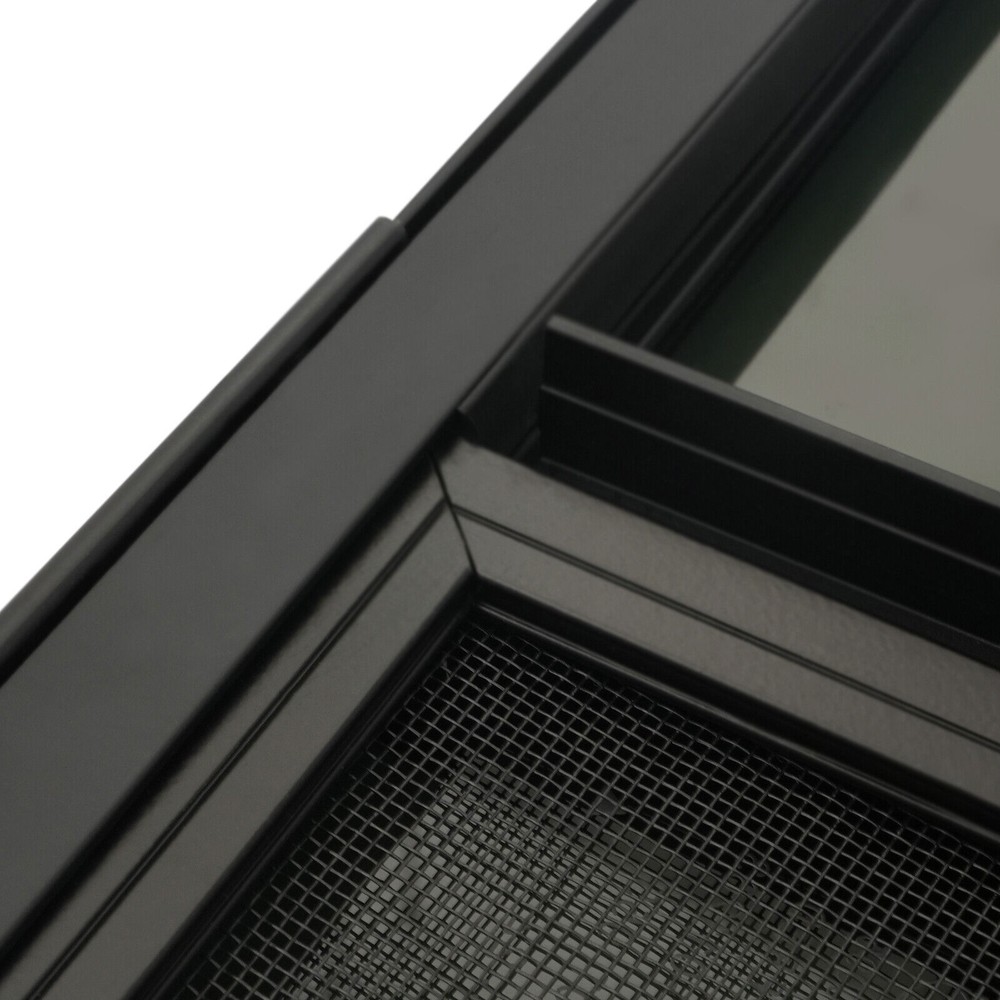 RV Exit Window 42" W x 22" H Optional Trim RV Window Replacement Camper Black US