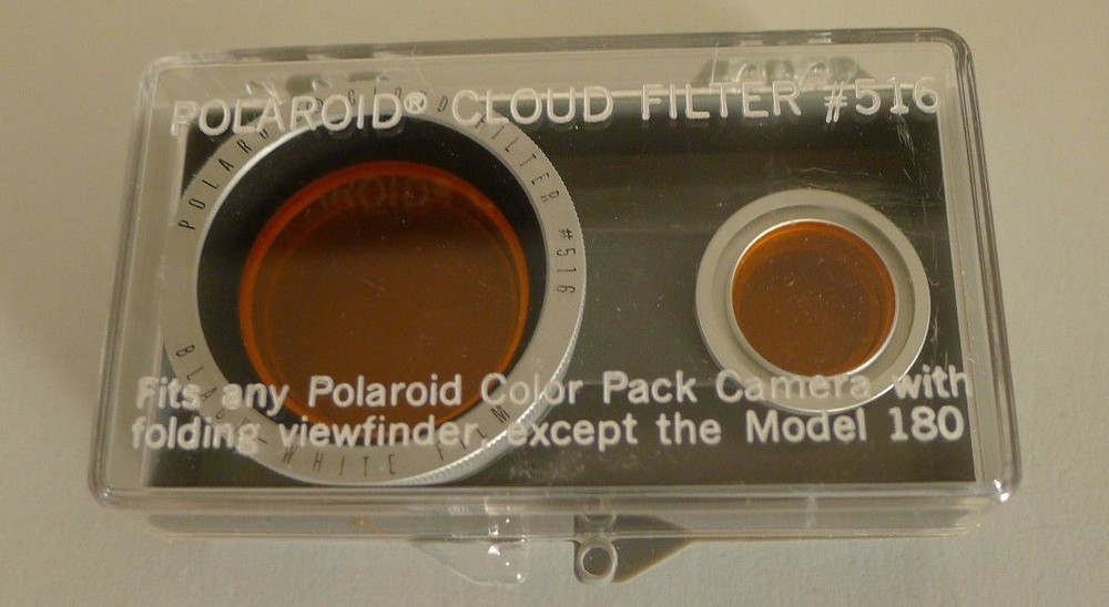 Polaroid # 516 Cloud Filter +Plastic Case for Most Color Pack Cameras