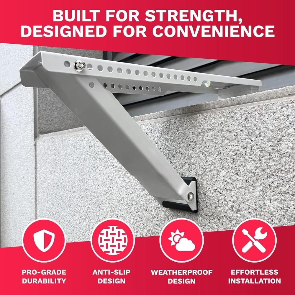 DA-160 Universal Wall Bracket for HVAC Systems - Epoxy-Coated, Durable Design