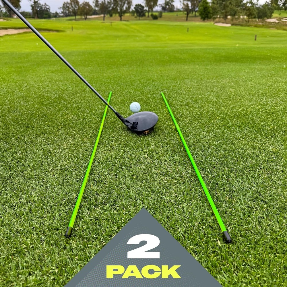 Golf Alignment Training Sticks - Choose 2 Or 3 Pack - 48 Inch Golf Alignment ...