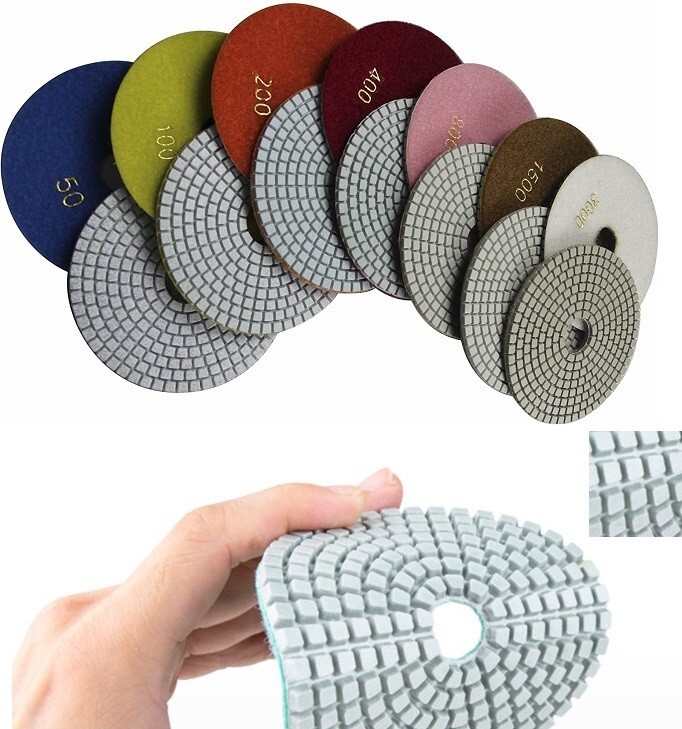 6" Diamond Polishing Pad Granite Marble stone processing Concrete Grinding Disc