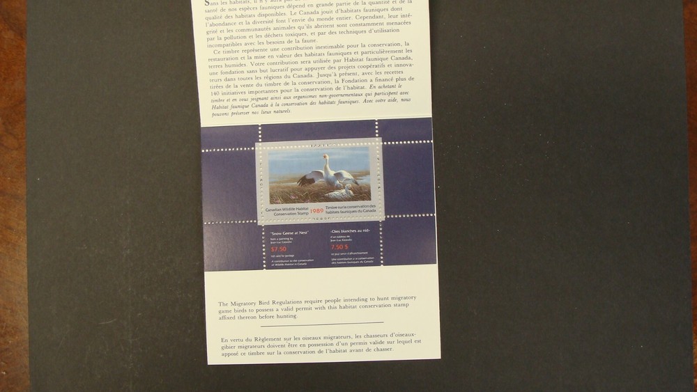 CANDA MINT NEVER HINGED DUCK STAMPS IN BOOKLETS FIRST FIVE YEARS