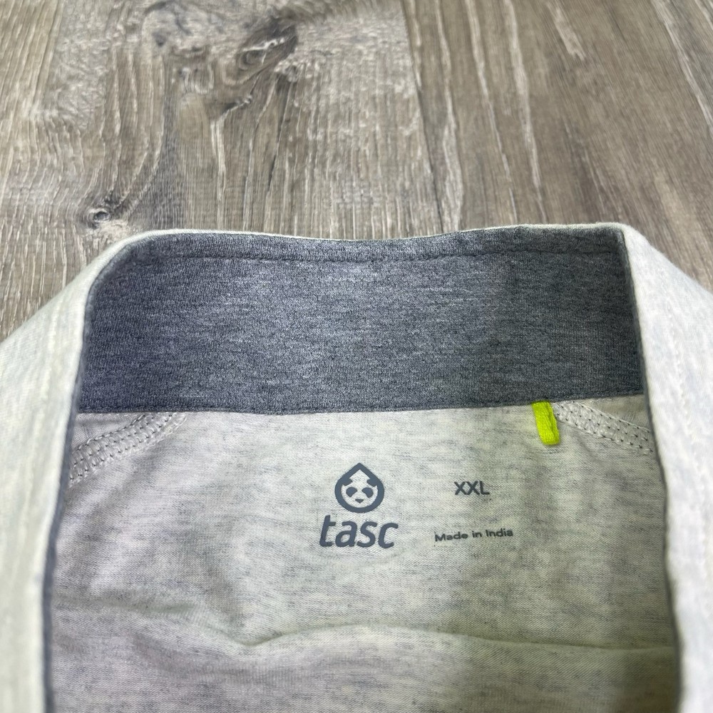 Tasc Performance Men's Carrollton Quarter Zip Pullover Bamboo Light Grey XXL