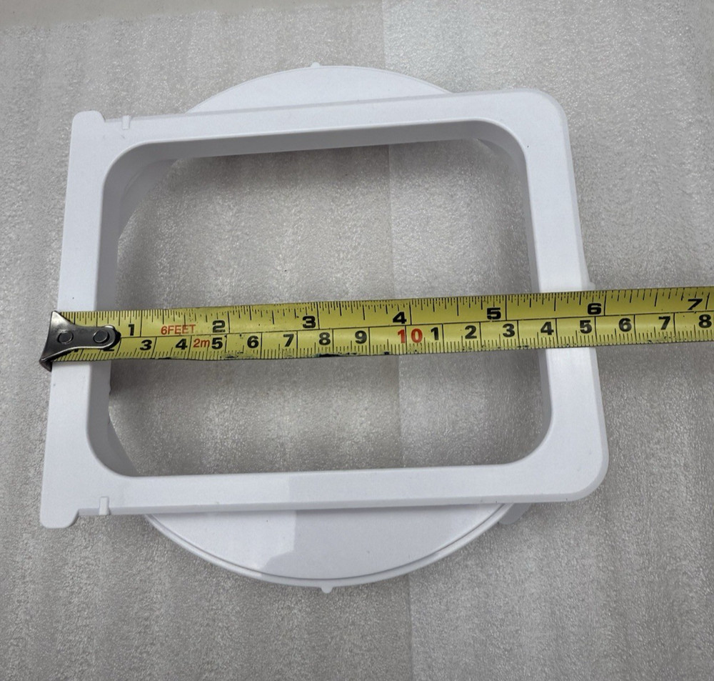 Exhaust Square Duct Interface for Portable Air Conditioner A/C Hose Connector