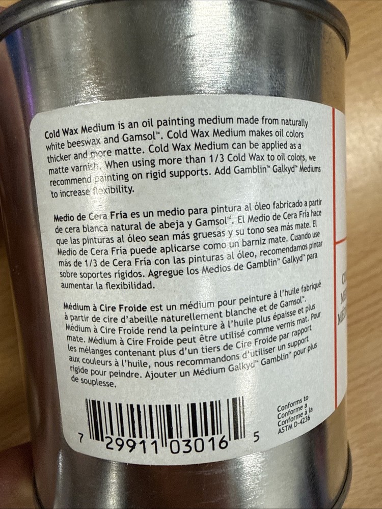 Gamblin Cold Wax Medium 16 Oz *Orm-D