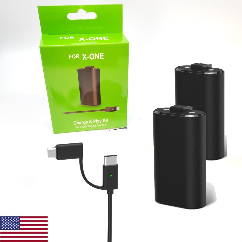2Pcs Xbox Series X/S Xbox One Rechargeable Controller Battery Pack For Microsoft