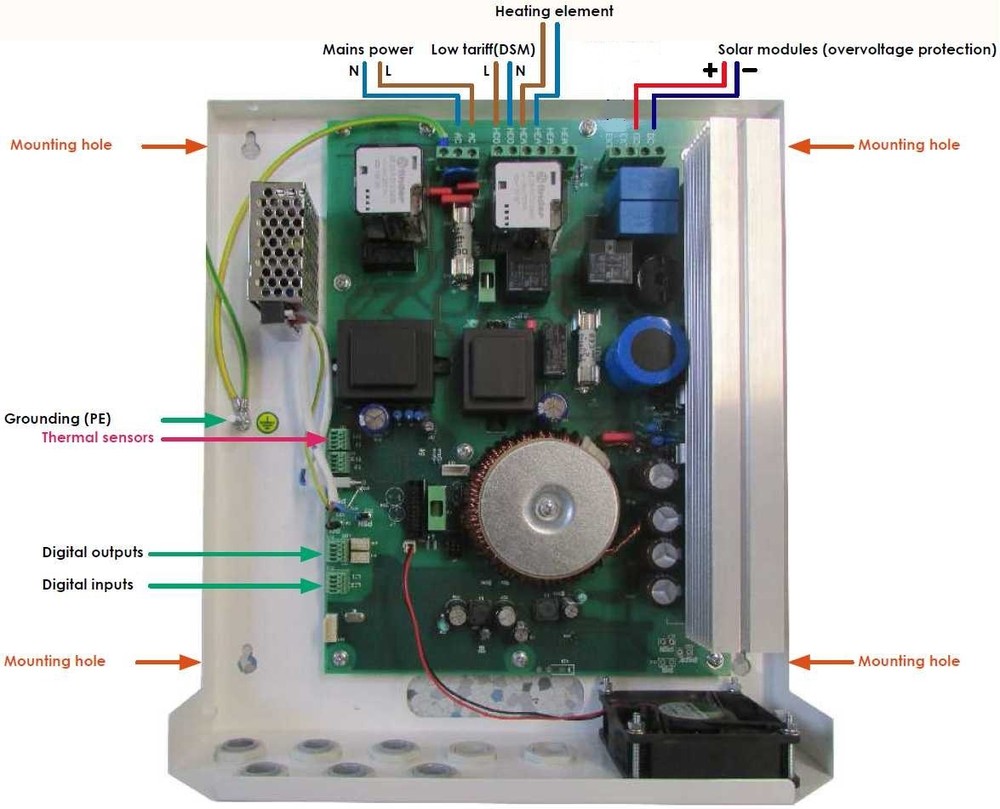 2KW Off-grid Stand Alone PV Photovoltaic Solar Hot Water Heating Heater MPPT