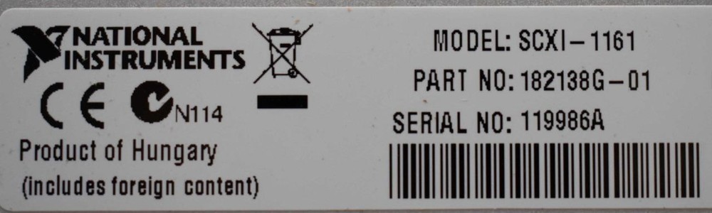 National Instruments SCXI-1161 8-SPDT Power Relay Module ++