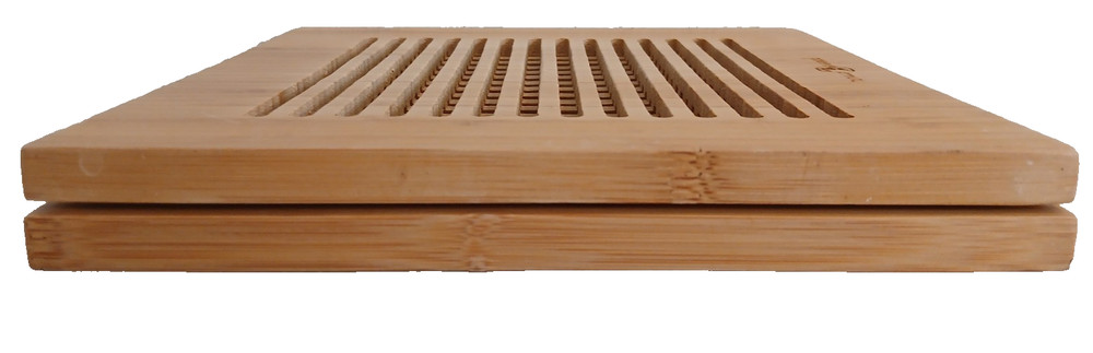 2 Totally Bamboo Square Shaped Trivets 7.76"x7.76"