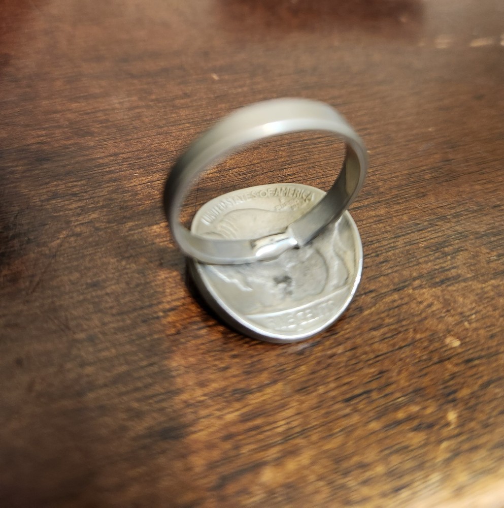Homemade 1935 Buffalo Indian Ring