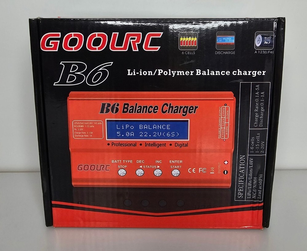 GoolRC B6 Mini Multi-Functional Balance Charger/Discharger Only New Open Box