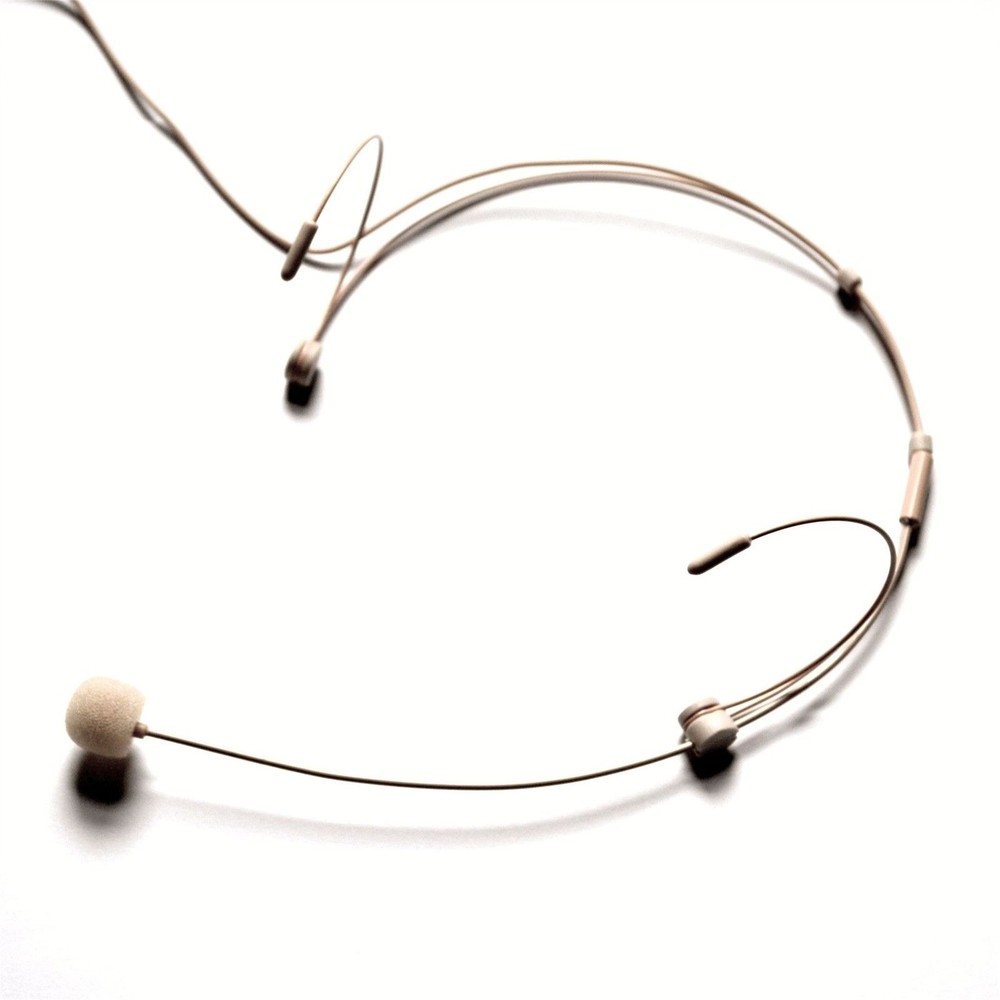 Beige Headset Microphone fits Sennheiser Pro Audio Bodypack Transmitter