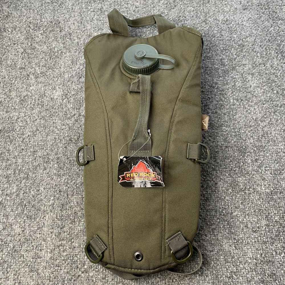 Red Rock Hydration System Carrier Army Green Camelback Two Pouches “NO BLADDER”