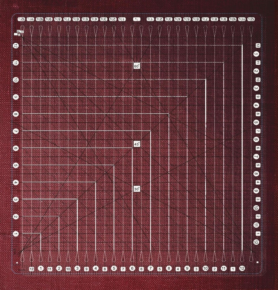 Multi-Angle Quilting Ruler - 45/60 Degrees