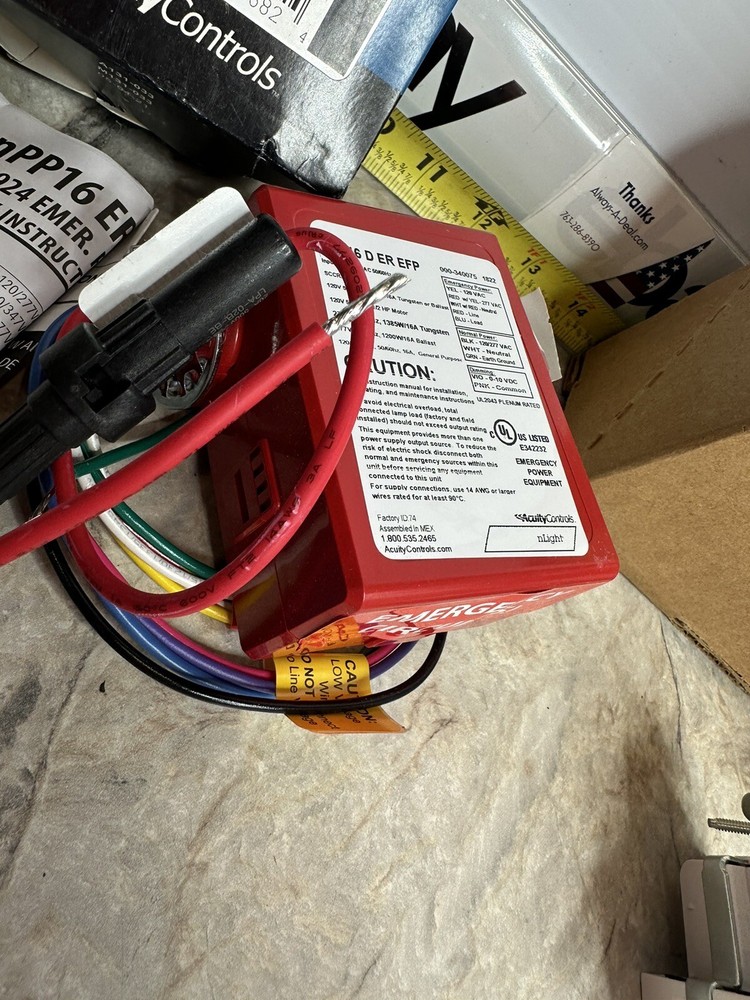 Acuity Controls nLIGHT NPP16 D ER EFP Emergency Operation, Power/Relay pack Dimm