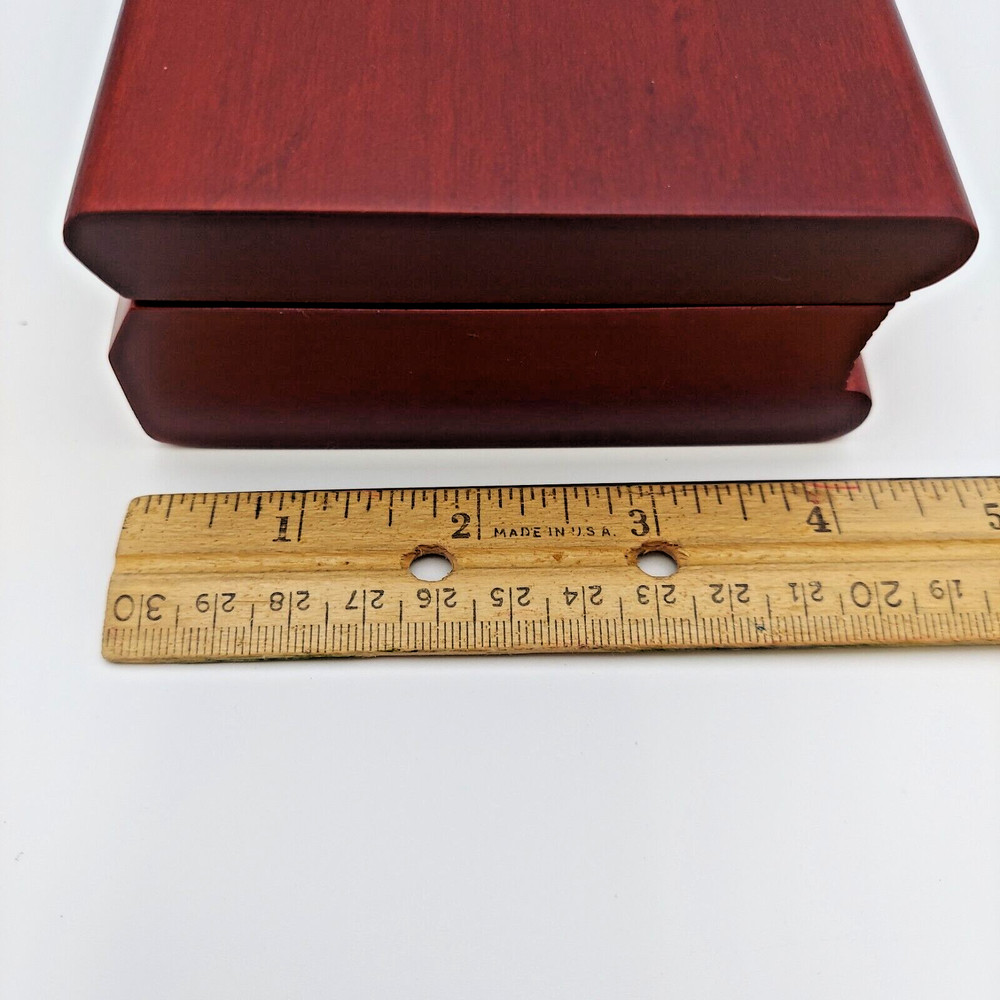 Wooden Book End Frame With Quartz Clock