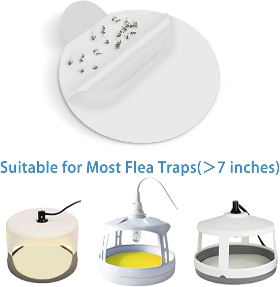 Flea Trap Refill Discs 7.1 Inch Replacement Glue Boards for Most Models Flea