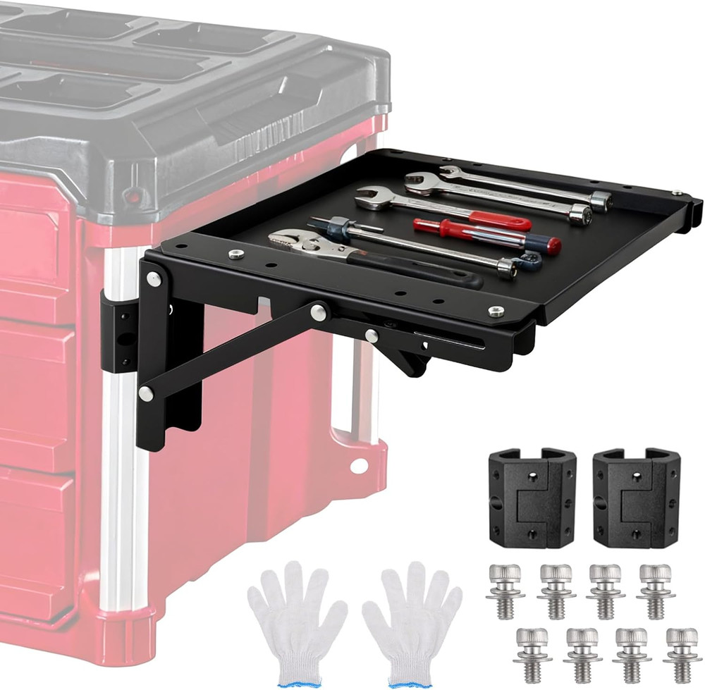 Foldable Magnetic Table Workbench Packout Tool Tray - Heavy Duty Work Station fo